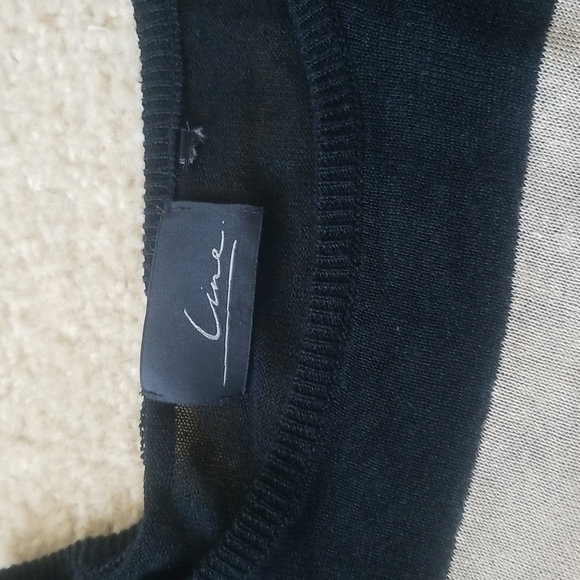 LINE sheer black and beige knitwear - Picture 2 of 4